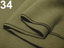Textillux.sk - produkt Bavlnený elastický úplet 16x80cm  - 34 (EMT46) khaki