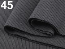 Textillux.sk - produkt Bavlnený elastický úplet 16x80cm  - 45 (DMN09) šedá kalná