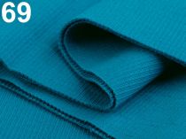 Textillux.sk - produkt Bavlnený elastický úplet 16x80cm  - 69 (336) modrá tyrkys.