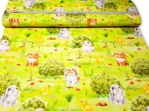 Textillux.sk - produkt Veľkonočná dekoračná látka zajačik na lúke 140 cm