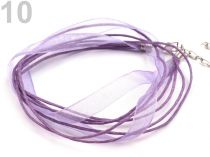 Textillux.sk - produkt Viacradová šnúrka s karabinkou - 10 fialová lila
