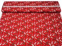 Textillux.sk - produkt Vianočná bavlnená látka čižmičky na vločke 145 cm