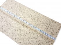 Textillux.sk - produkt Vianočná bavlnená látka hnedé hviezdičky šírka 140 cm - 1- 471 medené hviezdičky, oriešková