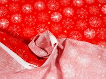 Textillux.sk - produkt Vianočná bavlnená látka okrúhla vločka 150 cm