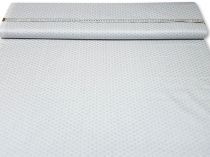 Textillux.sk - produkt Vianočná bavlnená látka strieborný geometrický vzor 160 cm