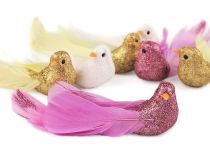 Textillux.sk - produkt Vianočná dekorácia vtáčik s glitrami