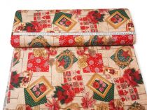 Textillux.sk - produkt Vianočná dekoračná látka adventný kalendár šírka 140 cm