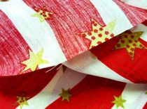 Textillux.sk - produkt Vianočná dekoračná látka červená vlna šírka 140 cm