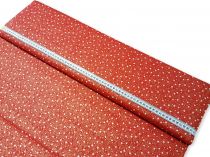 Textillux.sk - produkt Vianočná dekoračná látka elegancia s hviezdou šírka 140 cm - 4- 1042 zlato-maslová hviezda, červená
