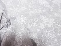 Textillux.sk - produkt Vianočná dekoračná látka ihličie na snehu 140 cm