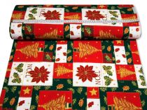 Textillux.sk - produkt Vianočná dekoračná látka Noel v kocke 140 cm