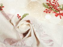 Textillux.sk - produkt Vianočná dekoračná látka ozdoby s lurexom 140 cm