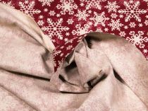 Textillux.sk - produkt Vianočná dekoračná látka padajúce vločky 140 cm