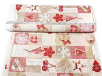 Textillux.sk - produkt Vianočná dekoračná látka patchwork na Vianoce 140 cm