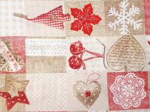 Vianočná dekoračná látka patchwork na Vianoce 140 cm