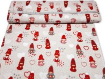 Textillux.sk - produkt Vianočná dekoračná látka s postavičkami 140 cm