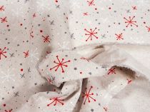 Textillux.sk - produkt Vianočná dekoračná látka s vločkami 140 cm