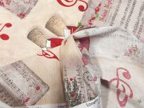Textillux.sk - produkt Vianočná dekoračná látka spievajúci anjeli 140 cm