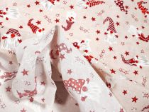 Textillux.sk - produkt Vianočná dekoračná látka trpaslíci na hviedzach 140 cm