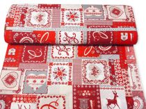 Textillux.sk - produkt Vianočná dekoračná látka Vianoce v kocke 140 cm