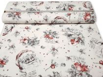 Textillux.sk - produkt Vianočná dekoračná látka vianočný odkaz 140 cm
