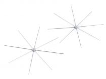 Textillux.sk - produkt Vianočná hviezda / vločka drôtená šablóna Ø10 cm s plôškou