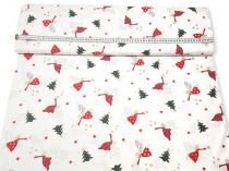 Textillux.sk - produkt Vianočná látka anjel s hviezdou 140 cm