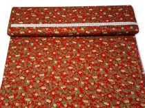 Textillux.sk - produkt Vianočná látka biela ruža 140 cm
