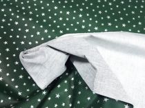 Textillux.sk - produkt Vianočná látka drobné hviezdičky na zelenom 140 cm