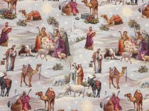 Textillux.sk - produkt Vianočná látka gobelín biblický príbeh 140 cm