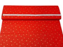 Textillux.sk - produkt Vianočná látka hviezdy s bodkou 140 cm