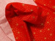 Textillux.sk - produkt Vianočná látka hviezdy s bodkou 140 cm