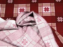 Textillux.sk - produkt Vianočná látka káro vločka 160 cm