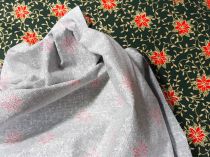 Textillux.sk - produkt Vianočná látka kvetinový tanec 140 cm