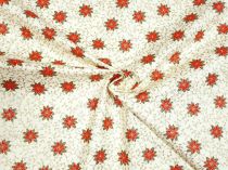 Textillux.sk - produkt Vianočná látka kvetinový tanec 140 cm - 4- kvetinový tanec, maslová