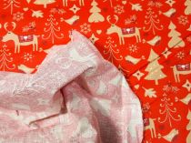 Textillux.sk - produkt Vianočná látka les na Vianoce 140 cm