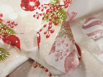 Textillux.sk - produkt Vianočná látka ozdoby s bobuľami 140 cm