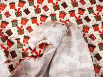 Textillux.sk - produkt Vianočná látka s darčekmi 140 cm