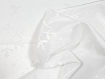 Textillux.sk - produkt Vianočná látka strieborná vločka s jeleňom 150 cm 