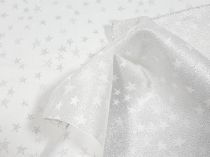 Textillux.sk - produkt Vianočná látka strieborné hviezdičky 150 cm 