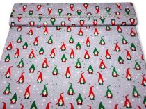 Textillux.sk - produkt Vianočná látka trpaslíci s čiapkou 160 cm