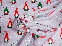 Textillux.sk - produkt Vianočná látka trpaslíci s čiapkou 160 cm