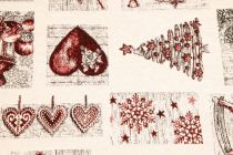 Textillux.sk - produkt Vianočná látka vytkávaná - Vianočný duch 160 cm  - 3-1055 Vianočný duch, červená