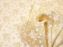 Textillux.sk - produkt Vianočná látka zlatý zvonček 150 cm 