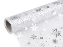 Textillux.sk - produkt Vianočná organza vločky šírka 48 cm
