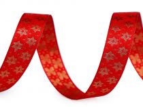 Textillux.sk - produkt Vianočná plátnová stuha hviezdy šírka 15 mm