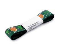 Textillux.sk - produkt Vianočná rypsová stuha domčeky šírka 25 mm