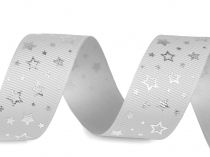 Textillux.sk - produkt Vianočná rypsová stuha hviezdy šírka 25 mm