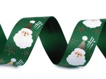Textillux.sk - produkt Vianočná rypsová stuha šírka 25 mm - 2 zelená zlatá