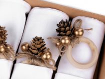 Textillux.sk - produkt Vianočná sada - obrúsky a krúžky na obrúsky